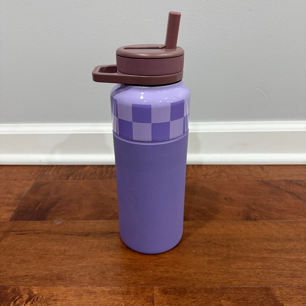 BruMate Rotera 35oz Water Bottle Lavender Checker - Picture 3 of 5
